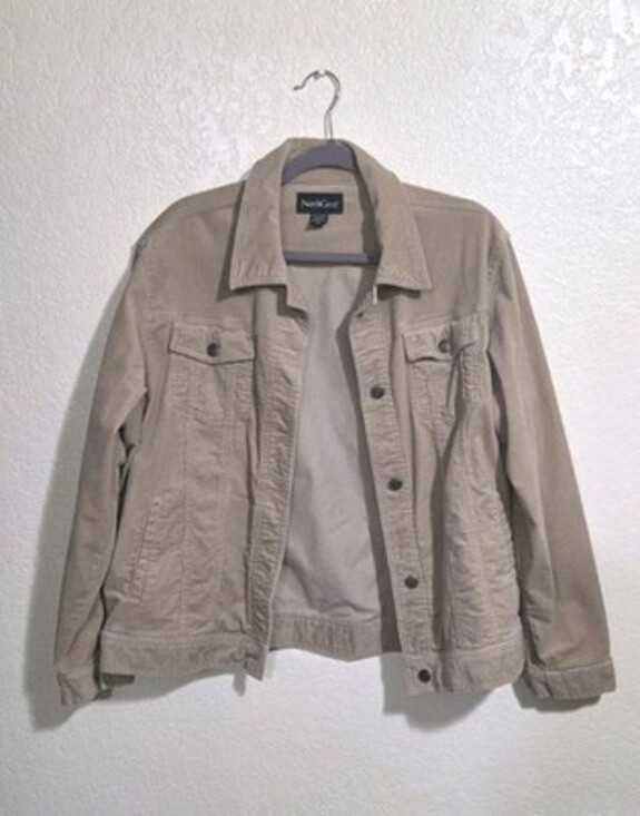 Jackets & Blazers - Northcrest Jacket Womens XL (18) Tan Corduroy Workwear Chore Preppy Y2k 90s